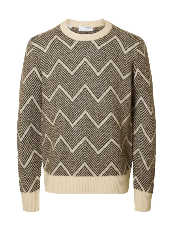 Rai knit crew neck - delicioso sold by Brando