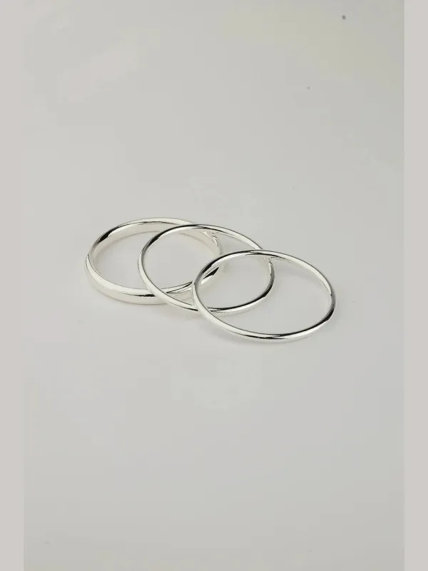 Bangle set silver - silver sold by Brando