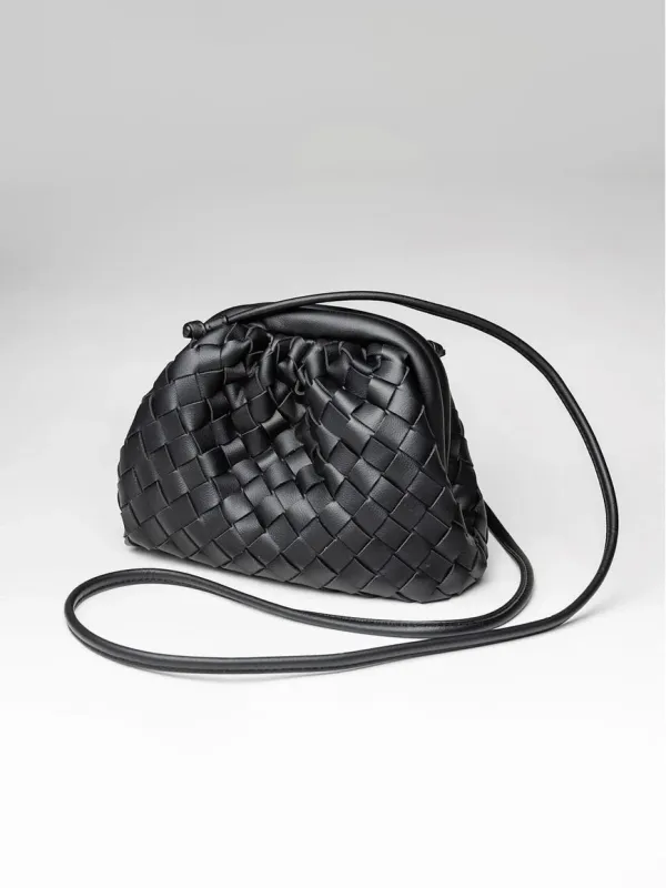Dumpling braided veske - black sold by Brando