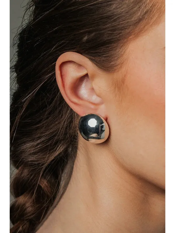 Big øredobber - silver sold by Brando