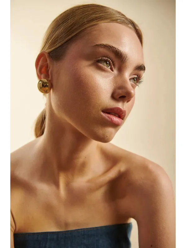 Big øredobber - gold sold by Brando