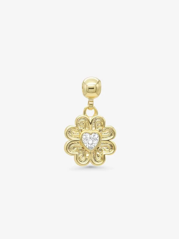 Clover charm gold - gold sold by Brando