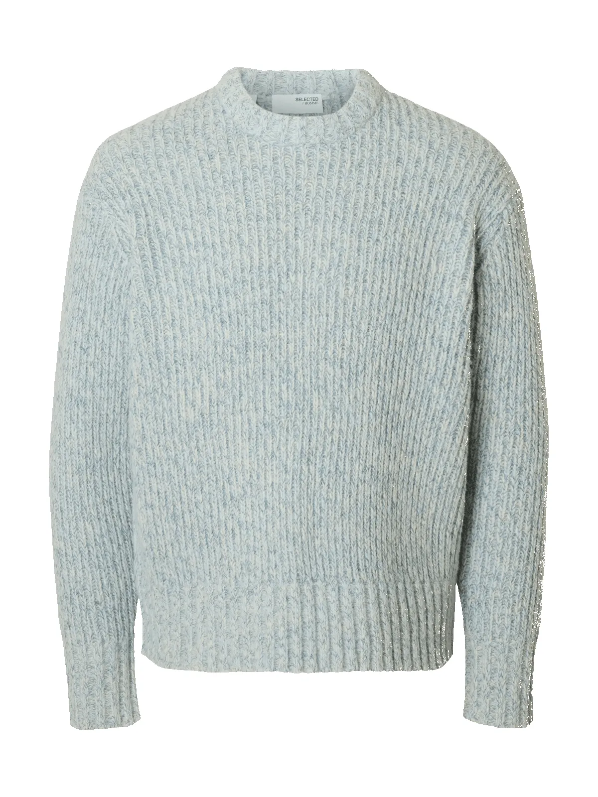 Chicago knit relaxed crew neck - cashmere blue sold by Brando product image thumbnail 2
