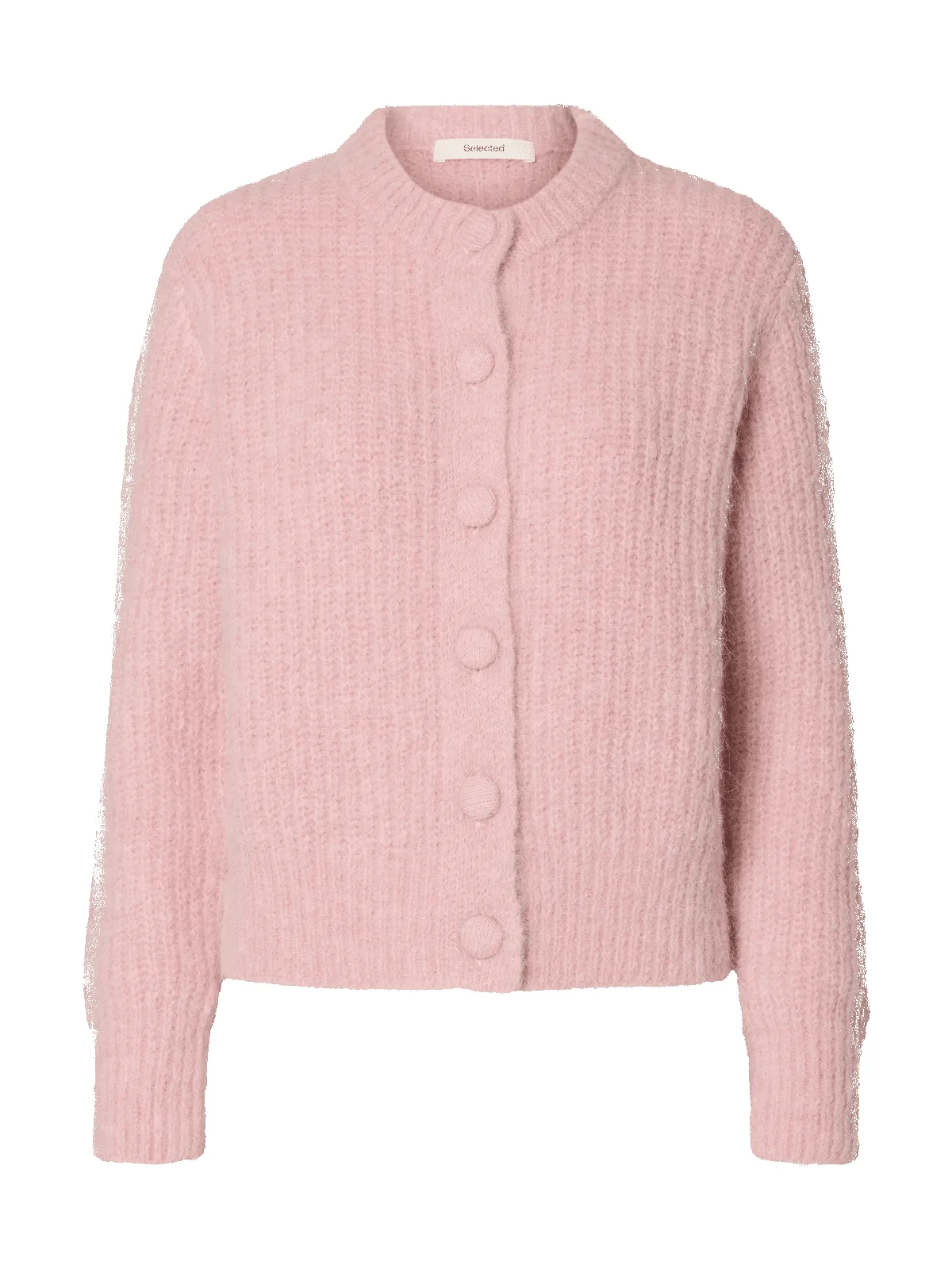 GABRIELLA BUTTON CARDIGAN - Bleached Mauve sold by Brando