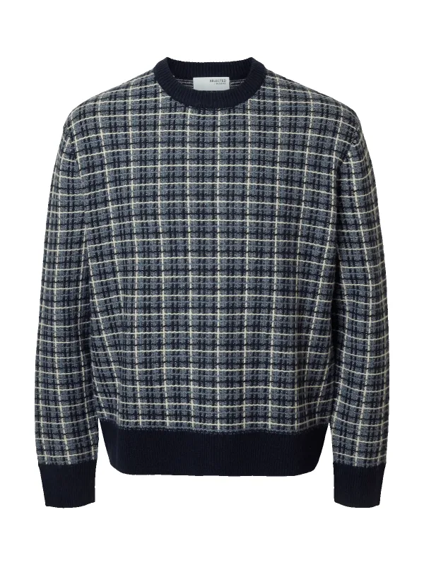 Mikolas knit relaxed genser - sky captain sold by Brando