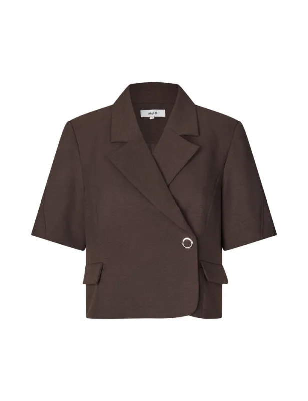 Robina blazer topp - Chicory Coffee MELANGE sold by Brando