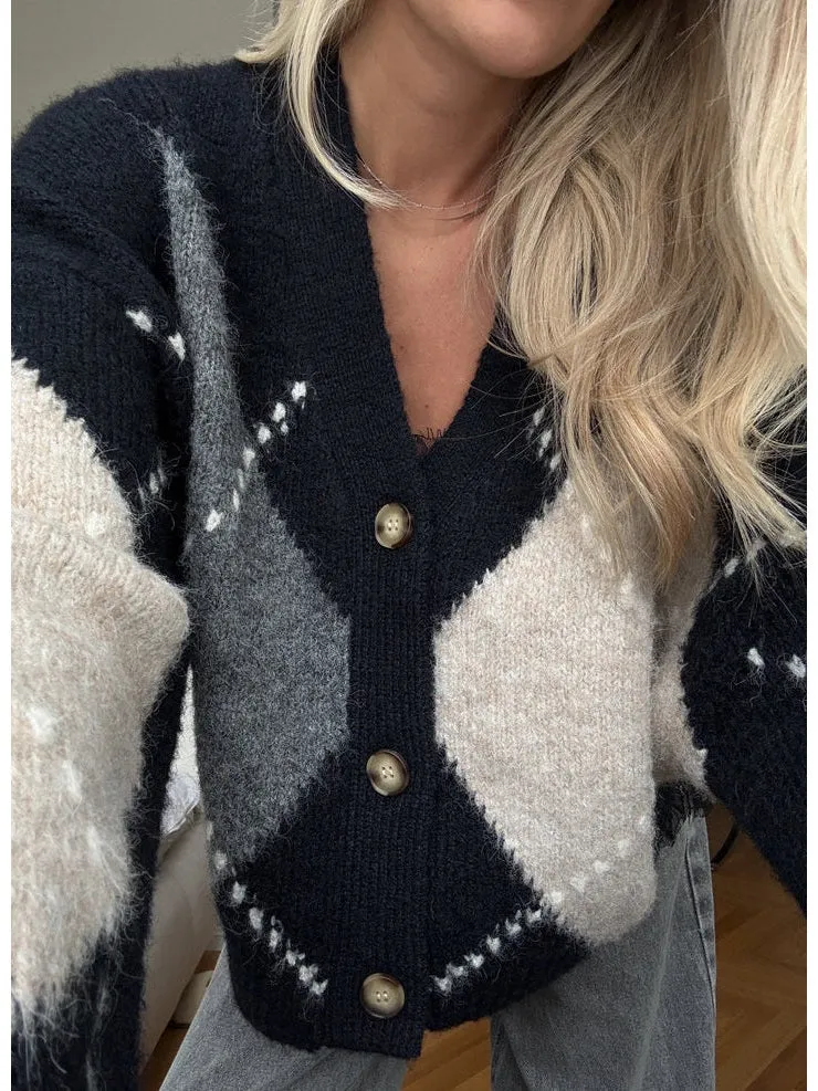 Laiana knit cardigan - navy mix sold by Brando