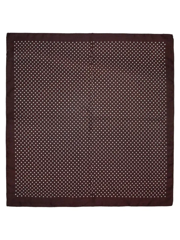 Skjerf m/prikker 65x65 - brun sold by Brando