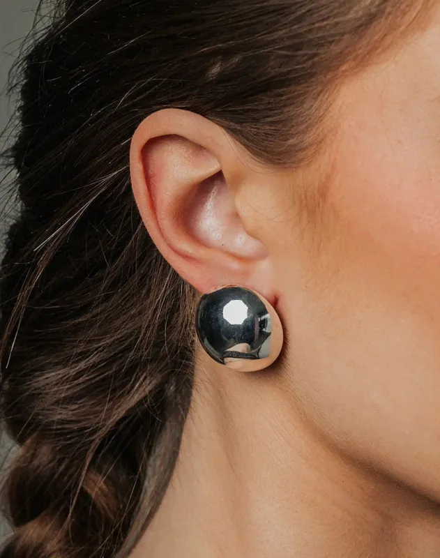 Big øredobber - silver sold by Brando