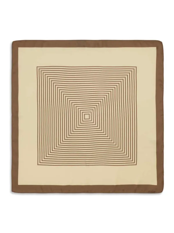 Classic patterned scarf - brown/beige sold by Brando