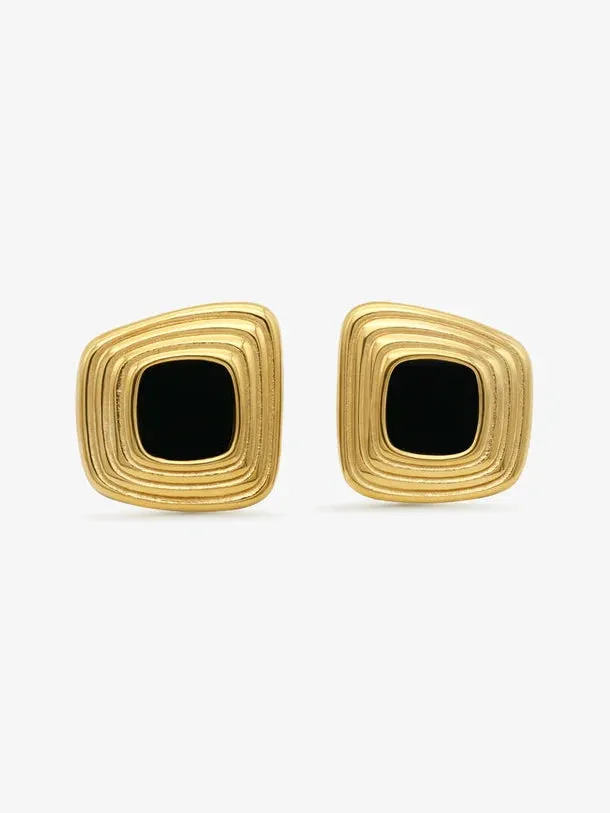 Frame earrings - gold sold by Brando product image thumbnail 2