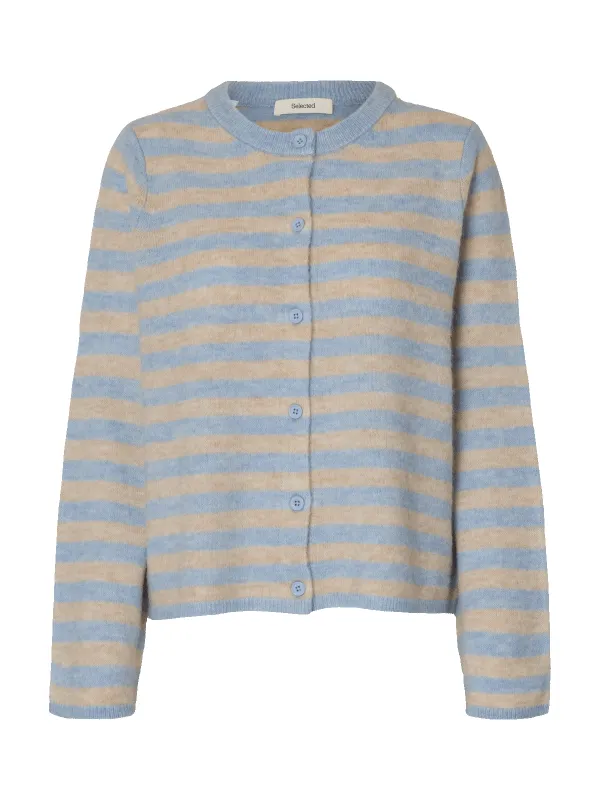 Lulu new knit cardigan - cashmere blue sold by Brando