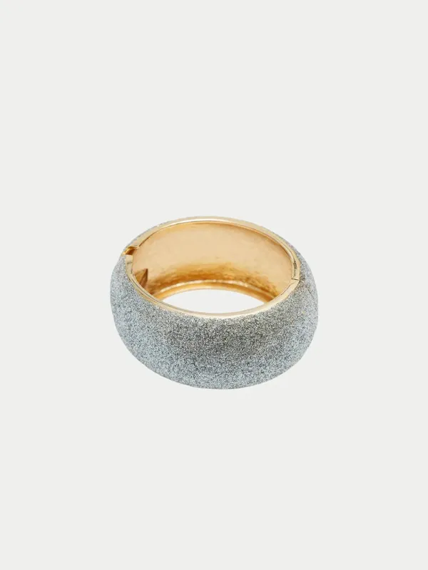 Glitter big bracelet - gold glitter sold by Brando