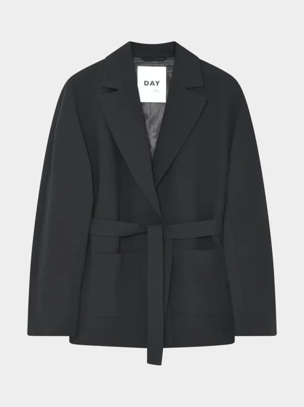 Stormy classic gabardine blazer - black made by DAY Birger et Mikkelsen