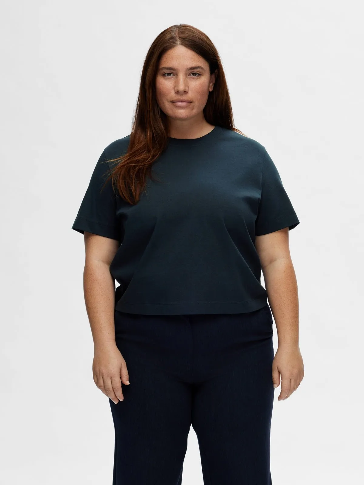 Essential boxy tee - dark sapphire sold by Brando product image thumbnail 4