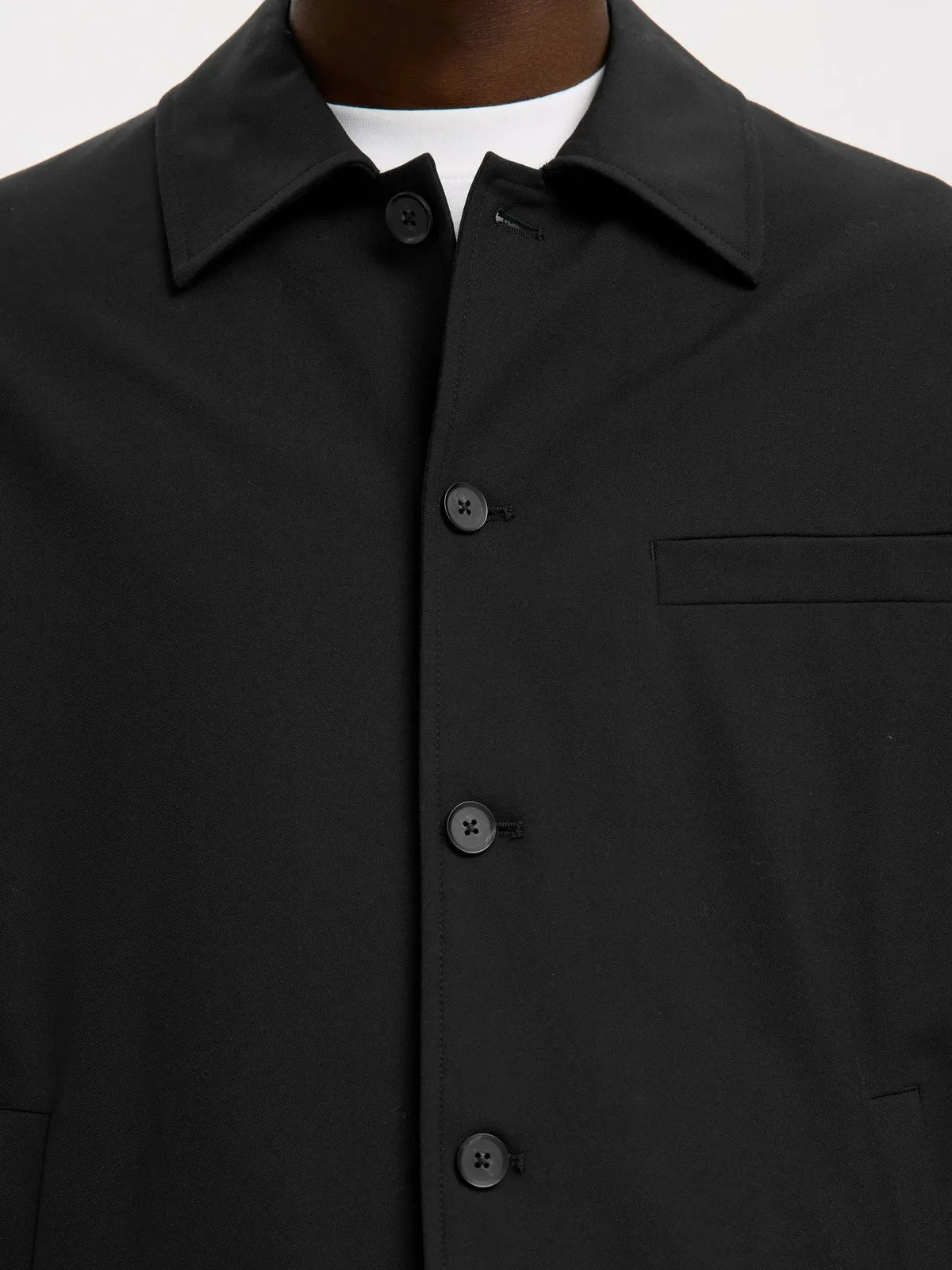 Robert overshirt - black sold by Brando product image thumbnail 3