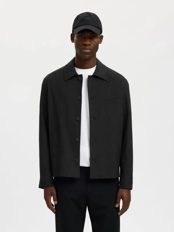 Robert overshirt - black made by Selected