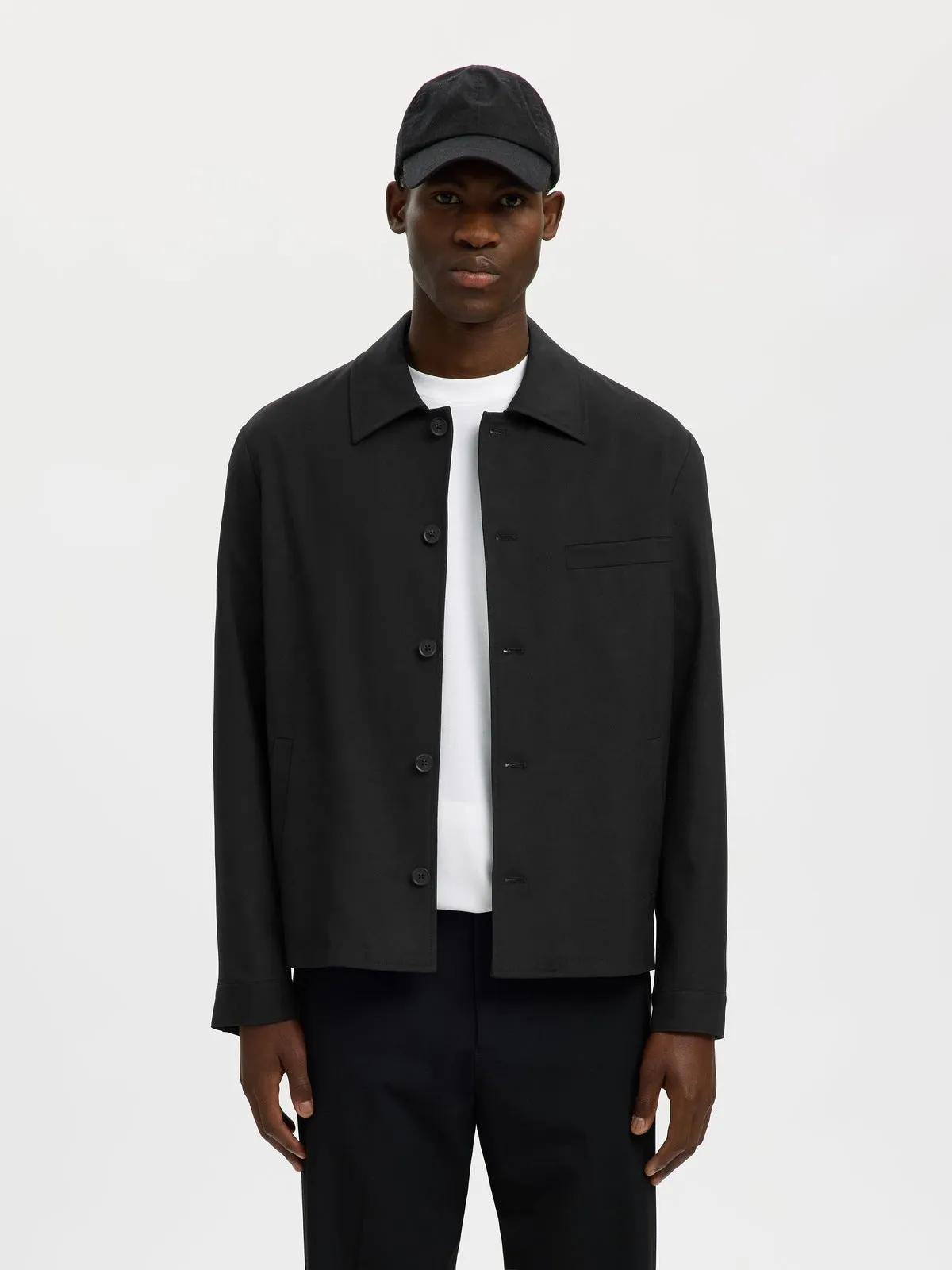 Robert overshirt - black sold by Brando