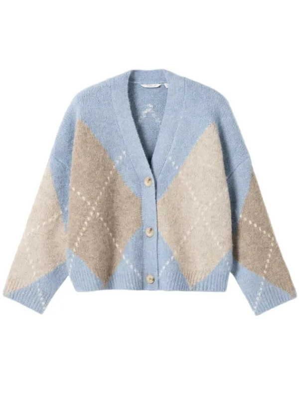 Laiana knit cardigan - sky blue mix made by Brando