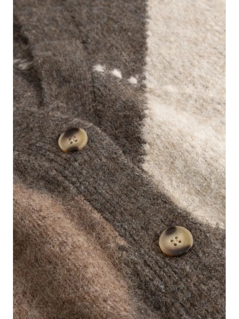 Laiana knit cardigan - ash brown mix sold by Brando product image thumbnail 3