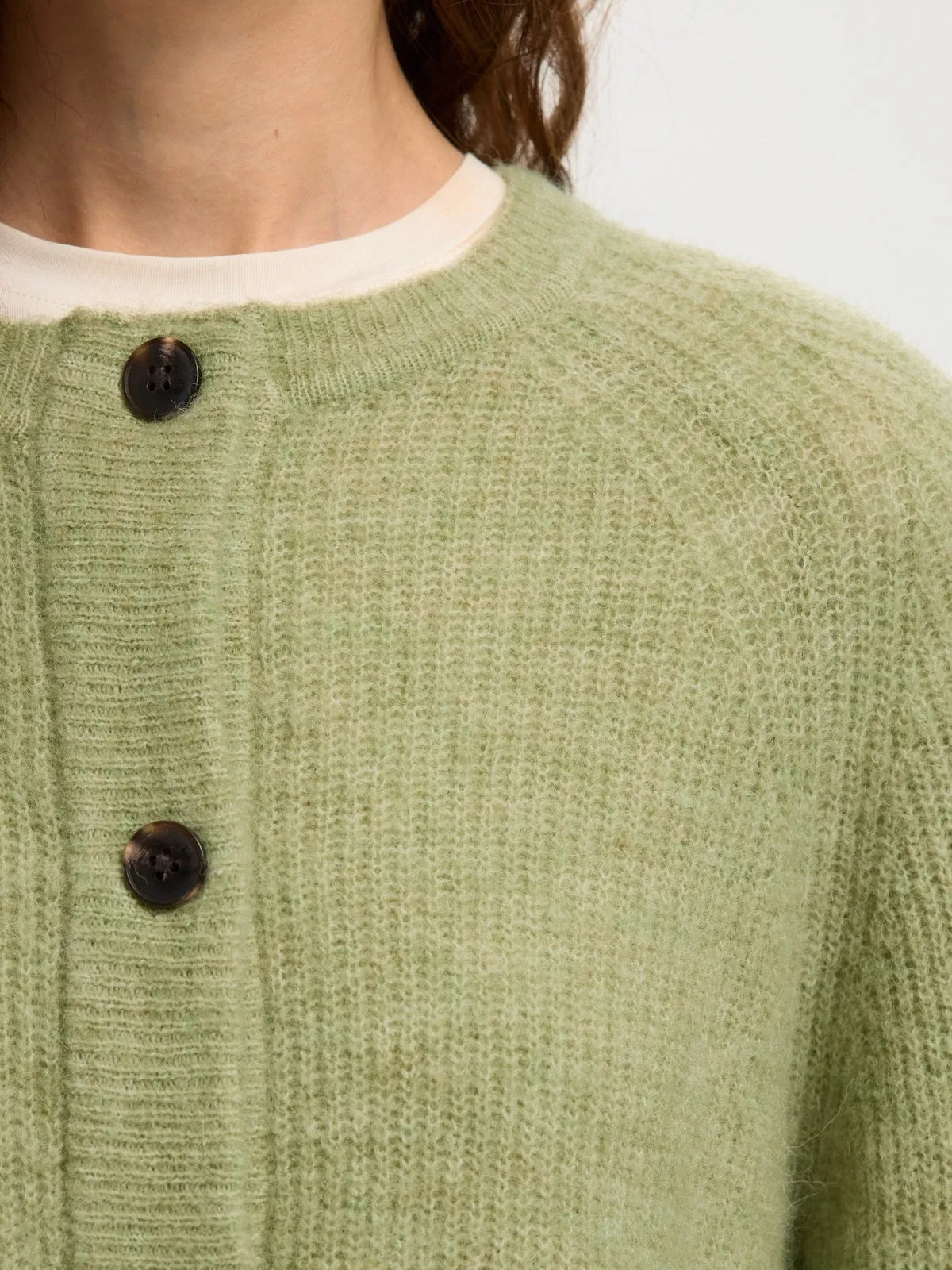 Lulu knit short cardigan - lint sold by Brando product image thumbnail 4