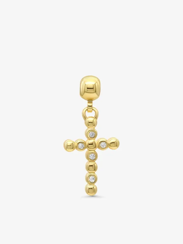 Cross charm - gold sold by Brando