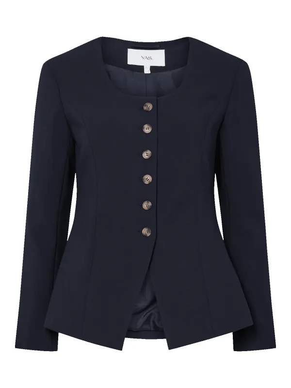 Kariso topp - navy blazer made by YAS