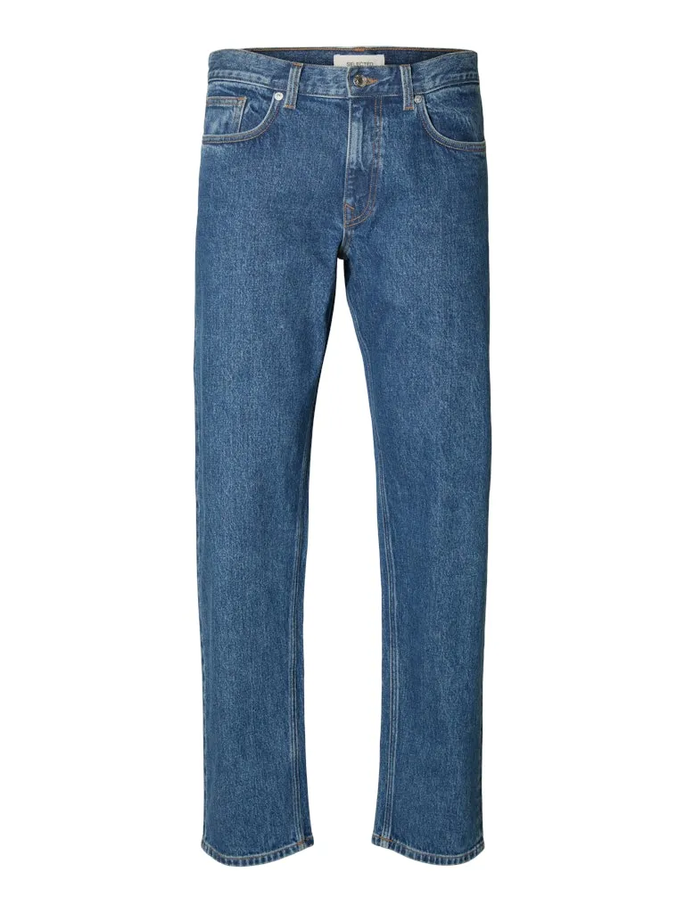 Straight ben kori jeans - medium blue denim sold by Brando