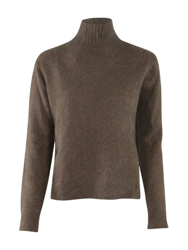 Jade genser - chocolate mélange sold by Brando