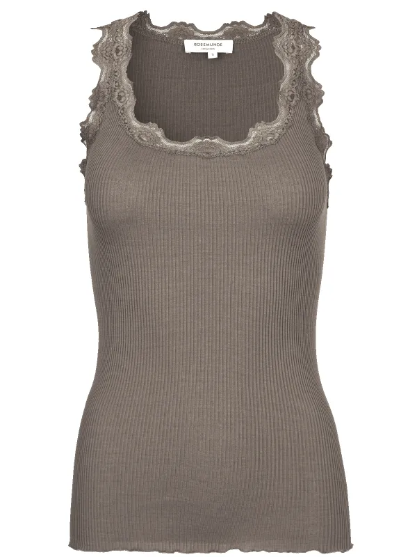 Babette silk lace topp - falcon sold by Brando