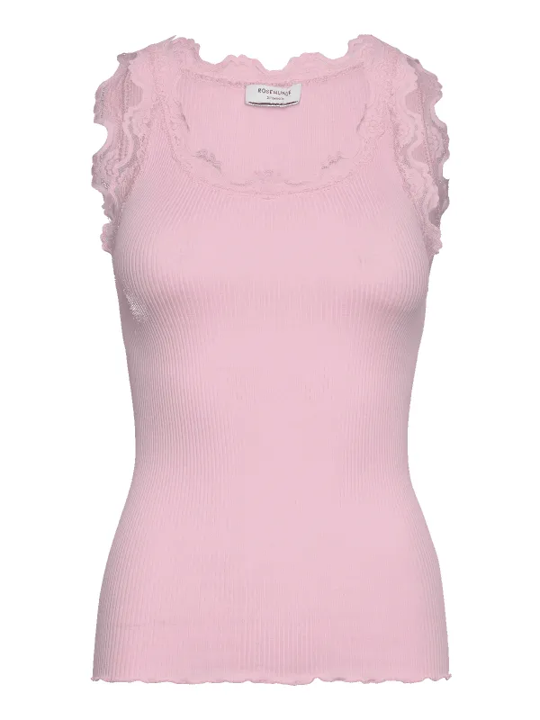 Babette silk lace topp - pink a boo sold by Brando