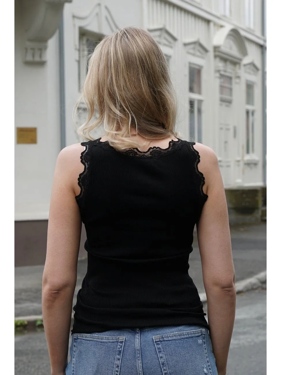 Babette silk lace topp - black sold by Brando product image thumbnail 3