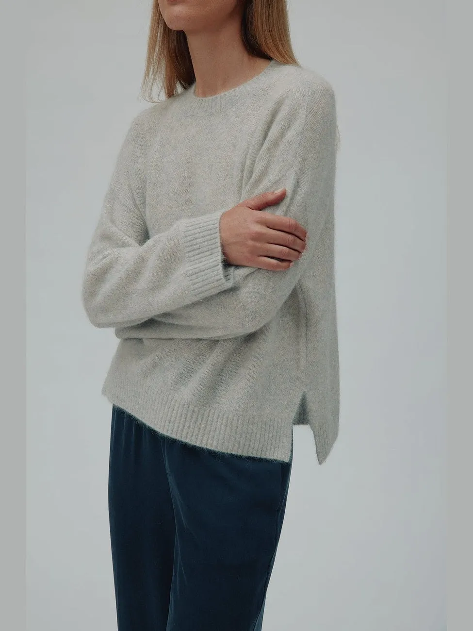 Lola genser - grey melange sold by Brando product image thumbnail 4