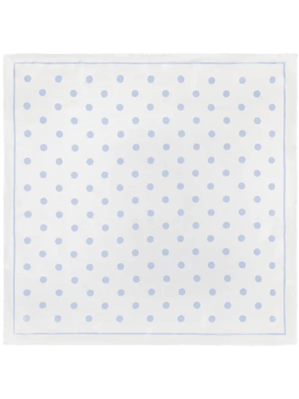 Polka dot skjerf - blue sold by Brando