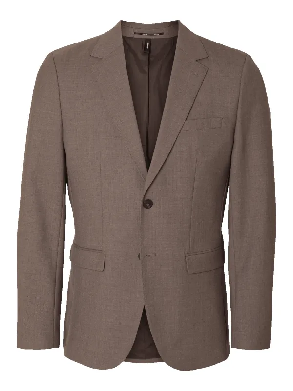 Slim theo ull blazer - morel made by Selected