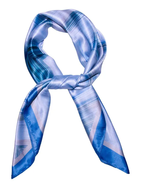 Skjerf zig zag - blå sold by Brando