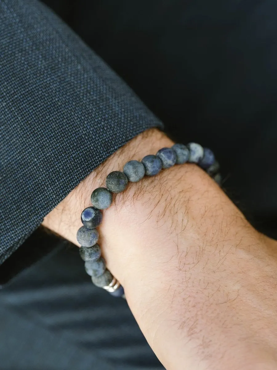Stones bracelet basic - matt navy sold by Brando product image thumbnail 2