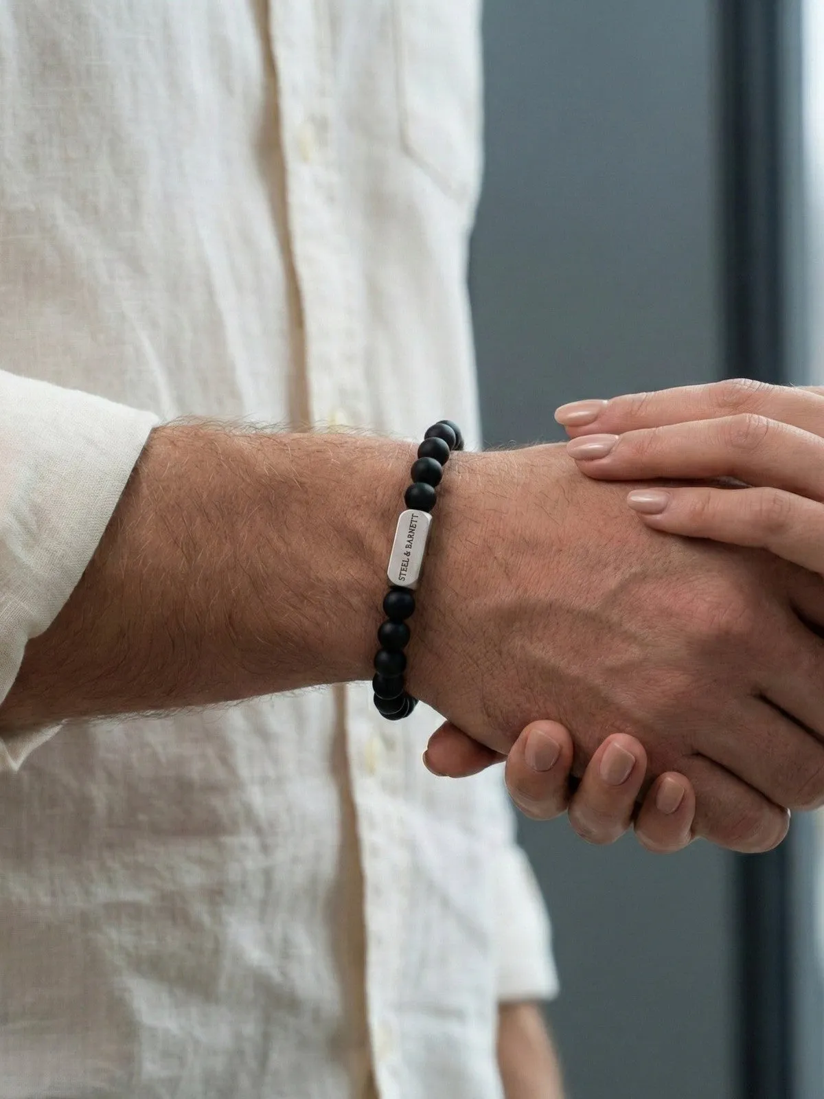 Stones bracelet basic - matt black sold by Brando product image thumbnail 2