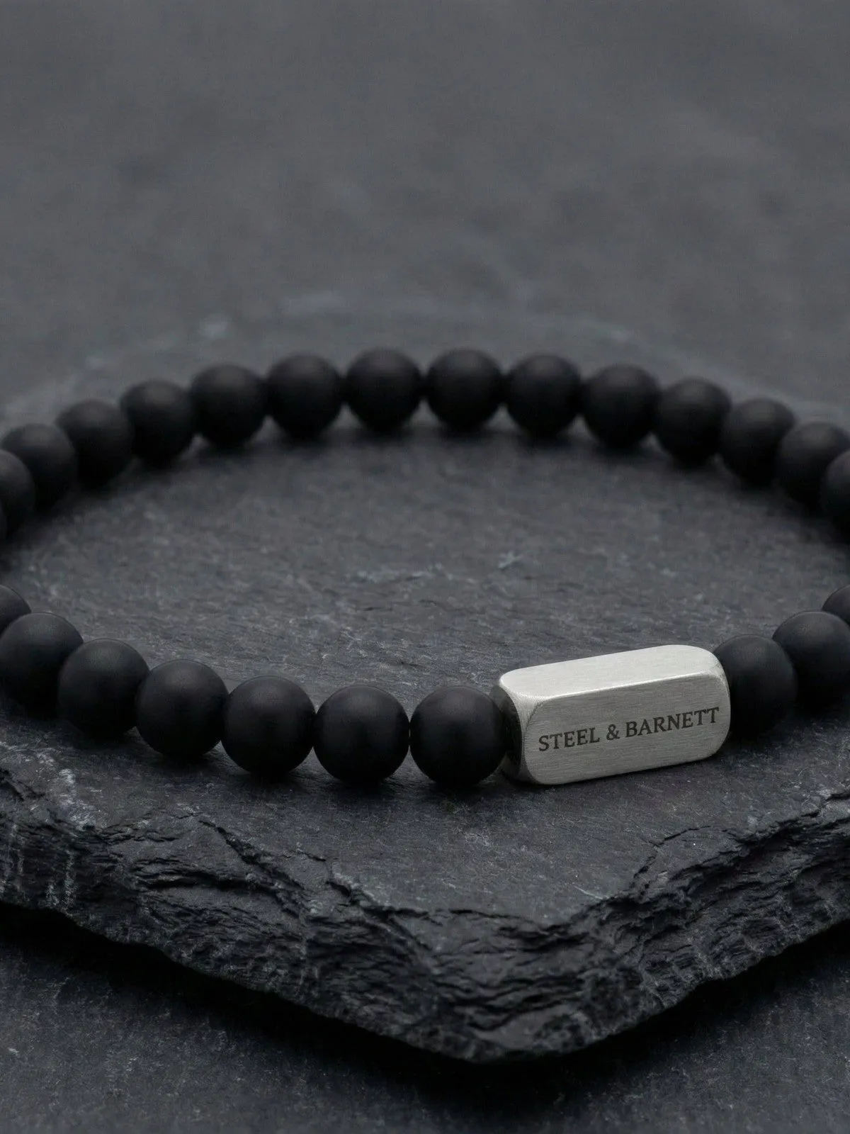 Stones bracelet basic - matt black sold by Brando product image thumbnail 3