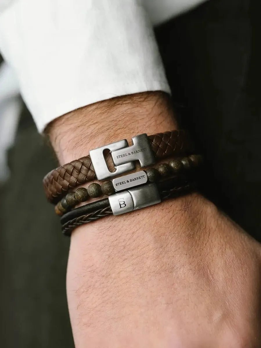 Stones bracelet natural ned - matt bronzite sold by Brando product image thumbnail 2