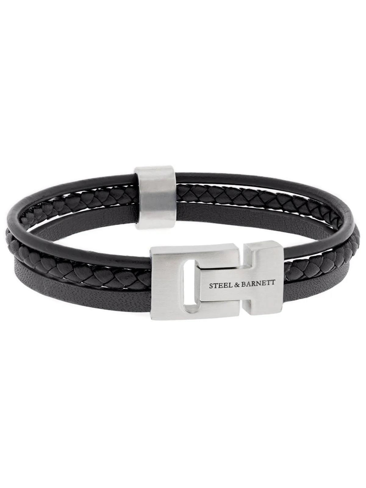 Leather bracelet casual cole - black sold by Brando product image thumbnail 3