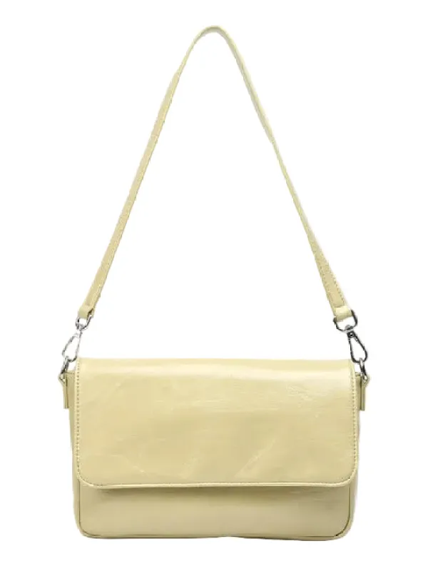 Kaya glossy structure veske - matcha made by HVISK