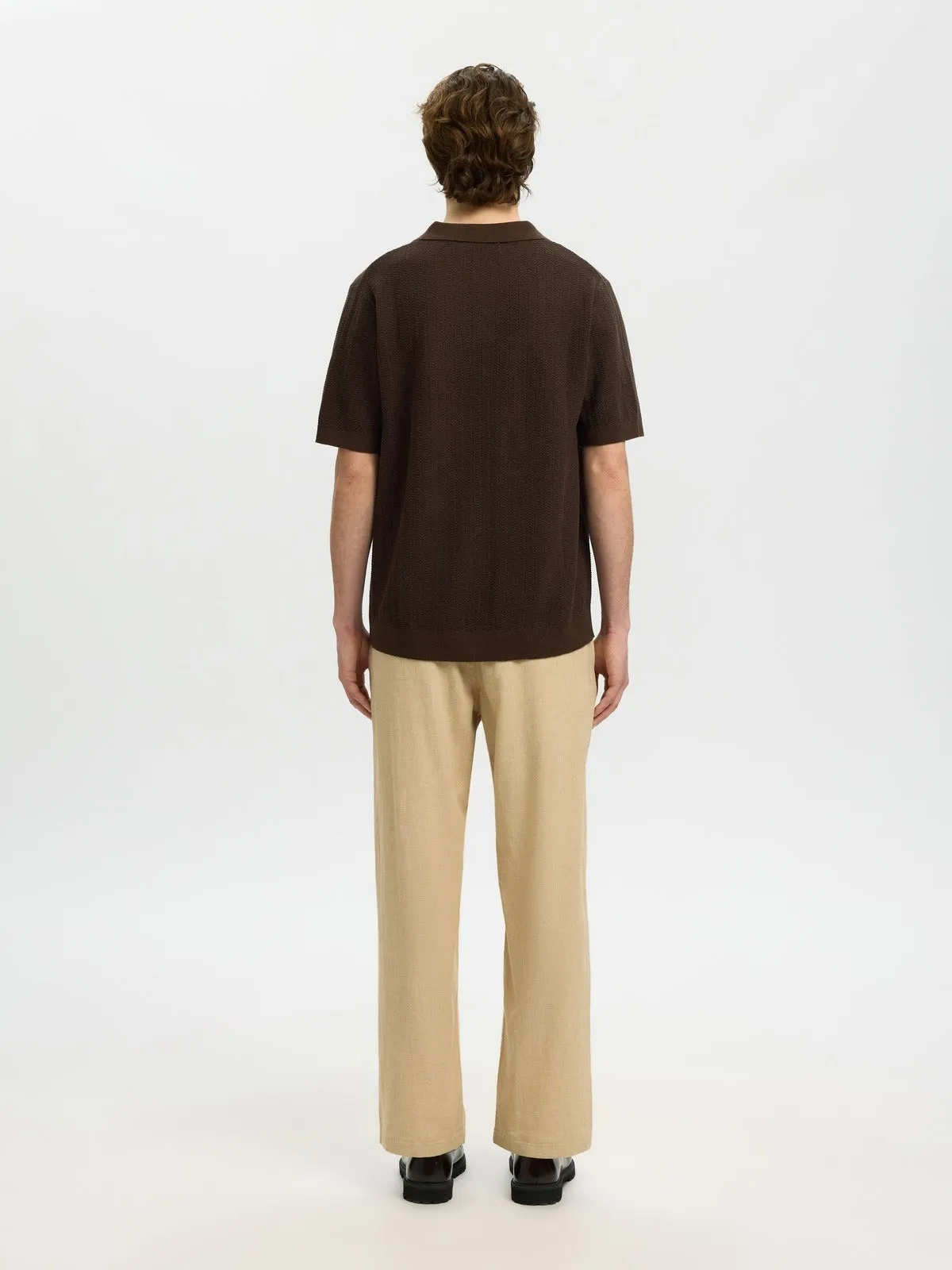 Mattis lin blend polo t-skjorte - delicioso sold by Brando product image thumbnail 3