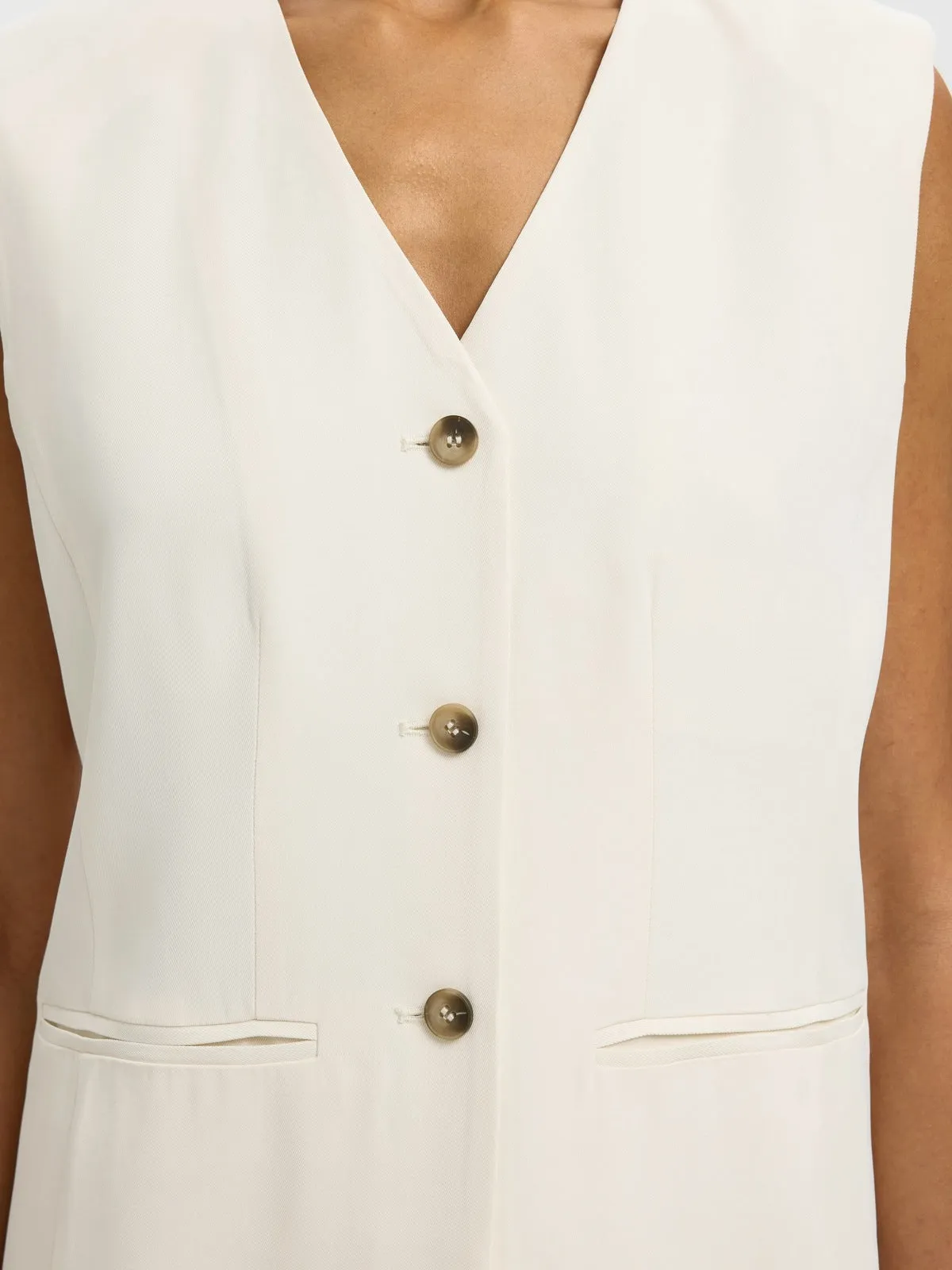 Ellie vest - egret sold by Brando product image thumbnail 5