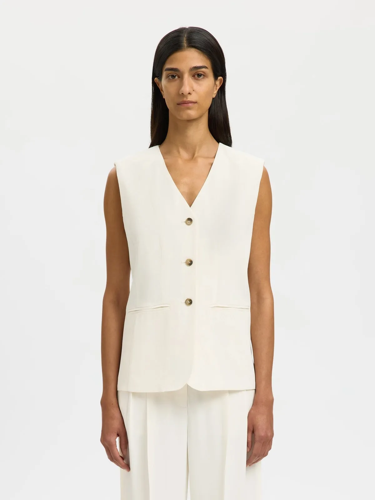 Ellie vest - egret sold by Brando product image thumbnail 2