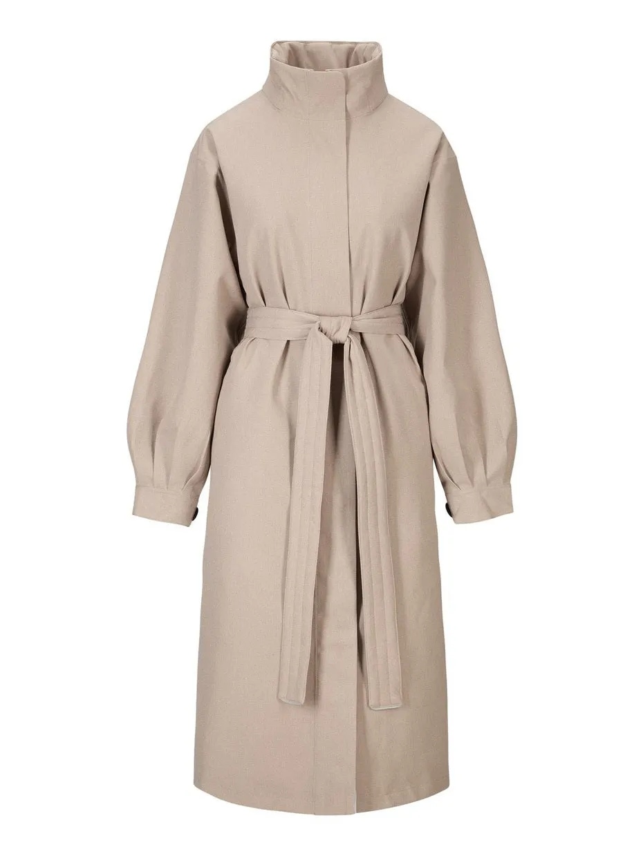 Rossby maxi kåpe - taupe sold by Brando