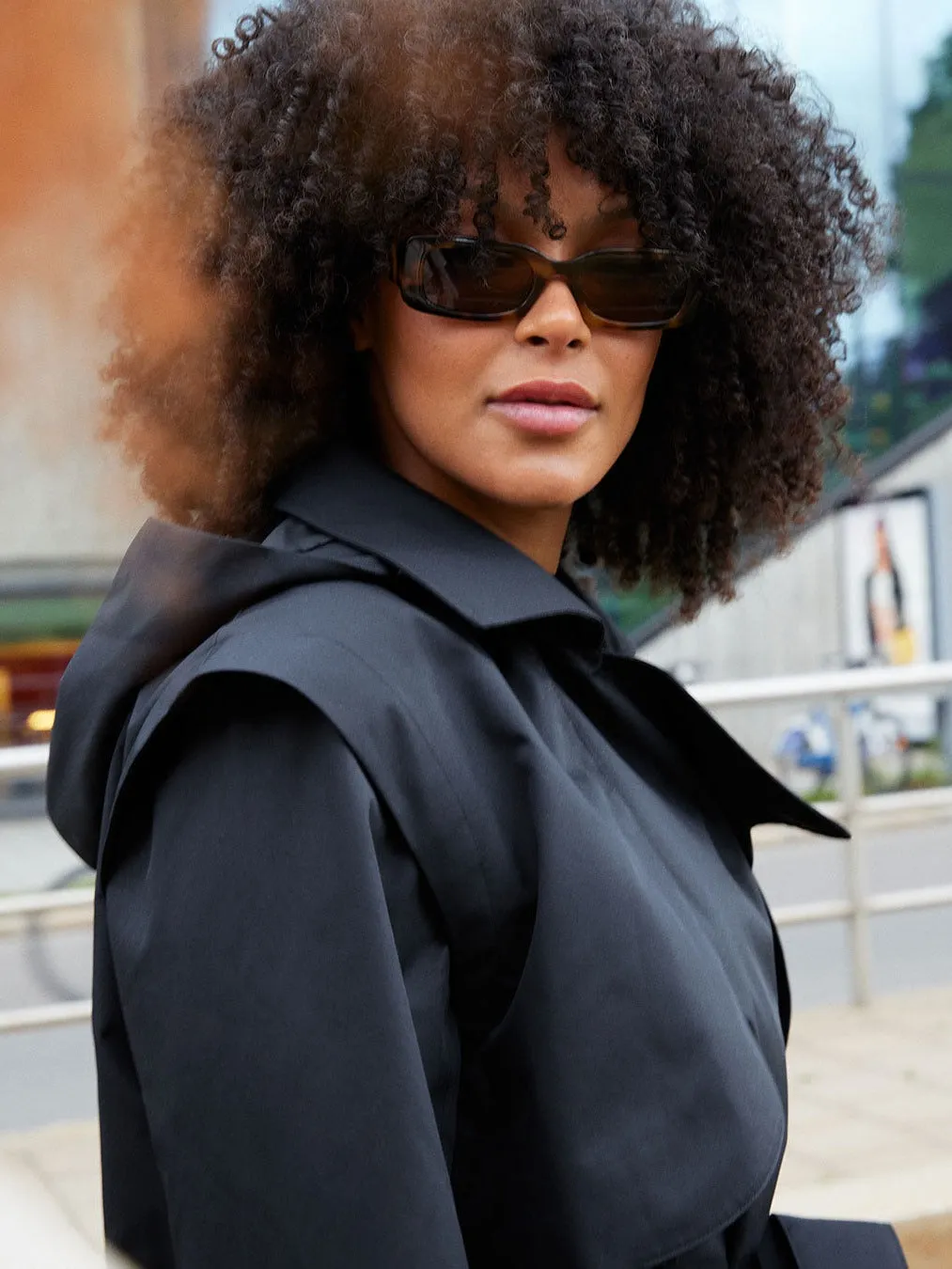 Regndråpe trench coat - new black sold by Brando product image thumbnail 4