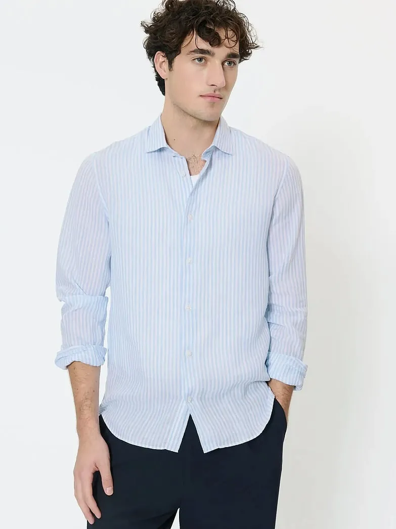 Marc linskjorte - Chambray Blue sold by Brando product image thumbnail 2