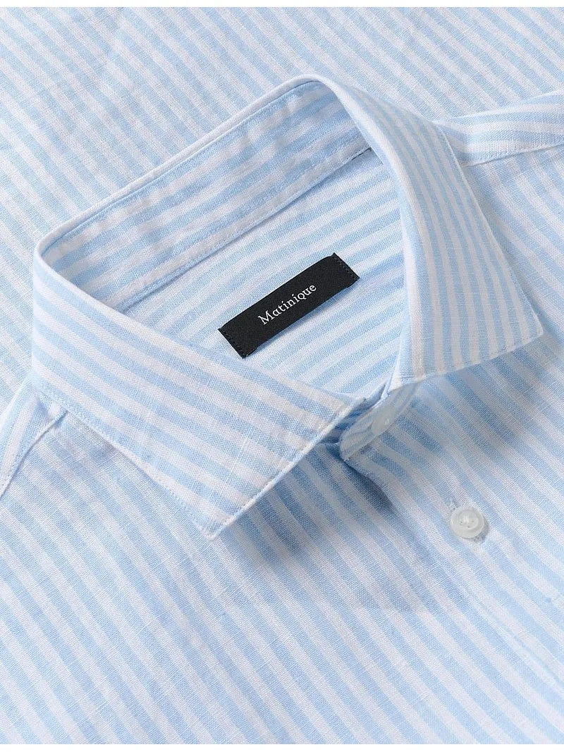 Marc linskjorte - Chambray Blue sold by Brando product image thumbnail 5