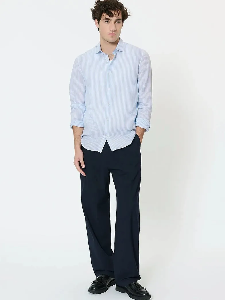 Marc linskjorte - Chambray Blue sold by Brando product image thumbnail 3